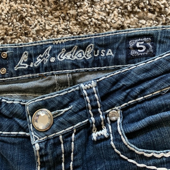 L.A. Idol Bootcut Jeans Size 5 - Picture 4 of 6